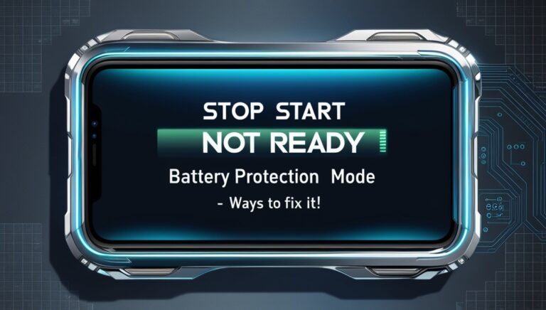 Stop Start Not Ready Battery Protection Mode